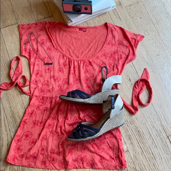 Esprit top Fitted Tie-back Coral Dandelion - Picture 11 of 11